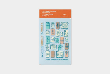TRC 2027 Clear folder Passport size - 2 - Traveler's Company - Tidformera