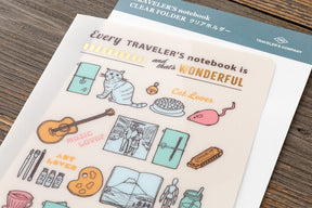 TRC 2027 Clear folder Regular size - 1 - Traveler's Company - Tidformera