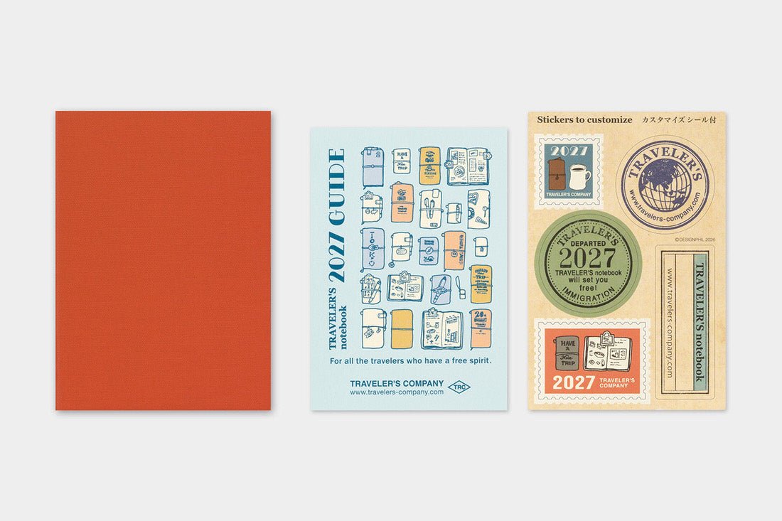 TRC 2027 Monthly Diary Passport size - 3 - Traveler's Company - Tidformera