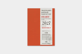 TRC 2027 Monthly Diary Passport size - 1 - Traveler's Company - Tidformera