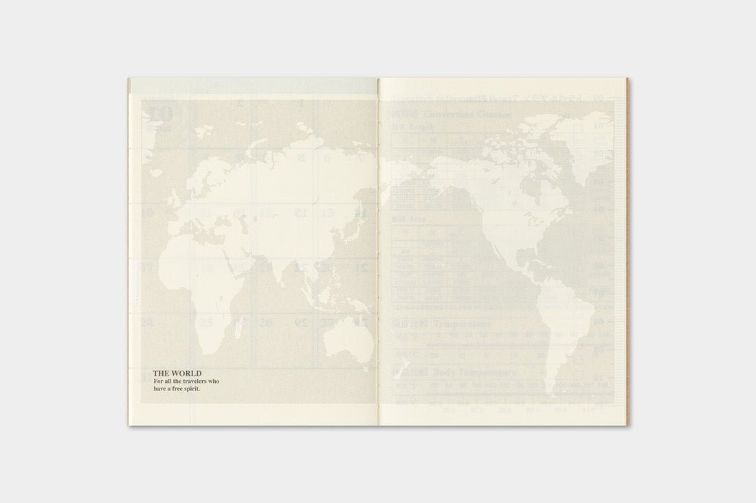 TRC 2027 Monthly Diary Passport size - 8 - Traveler's Company - Tidformera