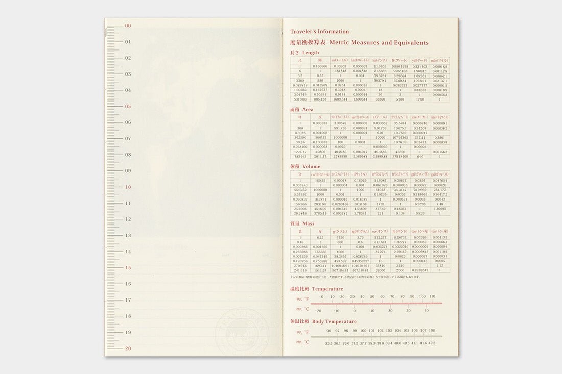 TRC 2027 Monthly Diary Regular size - 9 - Traveler's Company - Tidformera