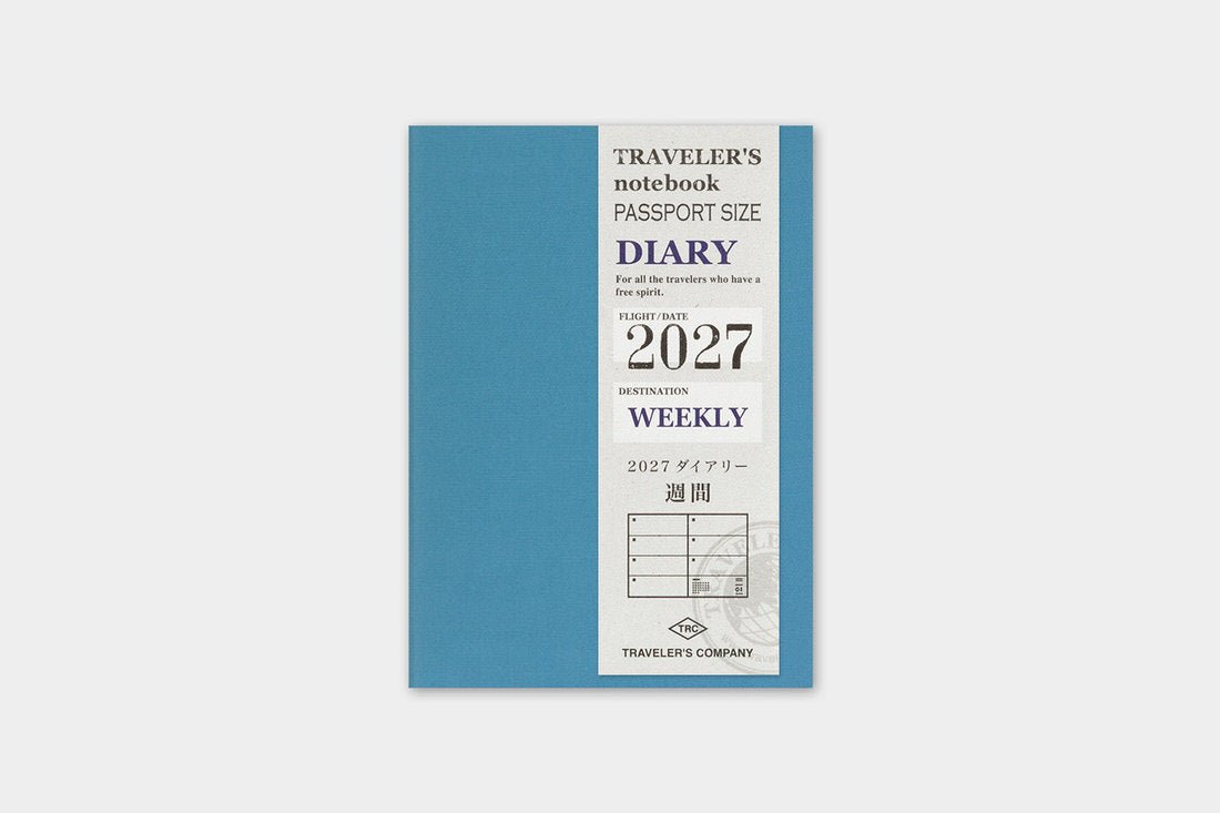 TRC 2027 Weekly Diary Passport size - 1 - Traveler's Company - Tidformera