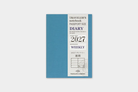 TRC 2027 Weekly Diary Passport size - 1 - Traveler's Company - Tidformera