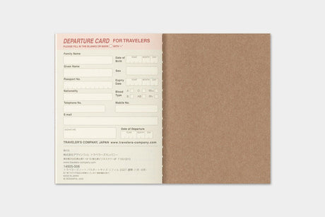 TRC 2027 Weekly Diary Passport size - 7 - Traveler's Company - Tidformera
