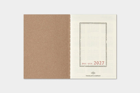 TRC 2027 Weekly Diary Passport size - 3 - Traveler's Company - Tidformera