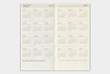 TRC 2027 Weekly + Memo Diary Regular size - 4 - Traveler's Company - Tidformera