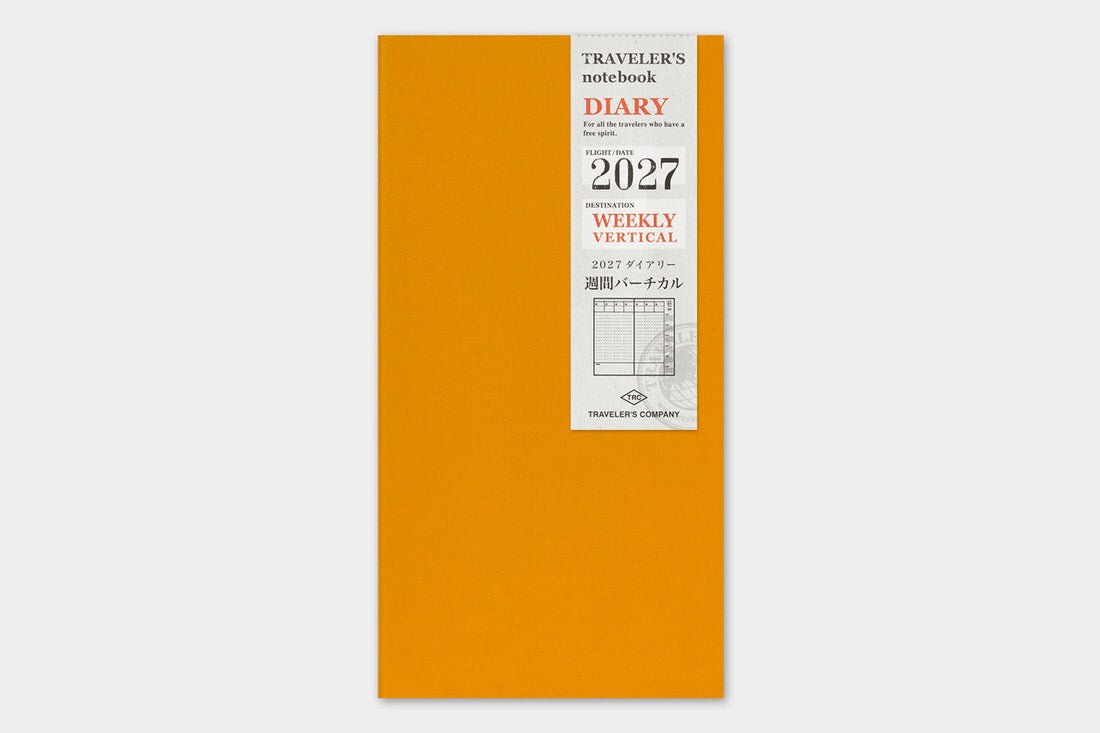 TRC 2027 Weekly Vertical Diary Regular size - 1 - Traveler's Company - Tidformera