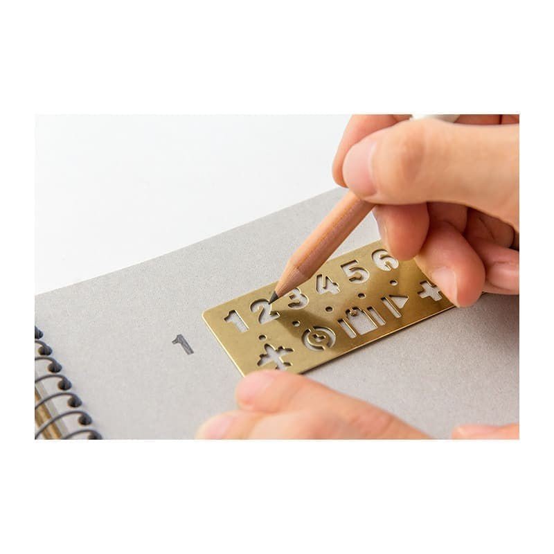 TRC Brass Mässing  - Template Bookmark Number - 2 - Traveler's Company - Tidformera
