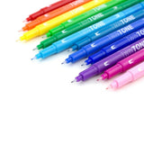 TWINTONE Dual - tip markers 12 - pack - Rainbow - 4 - Tombow - Tidformera