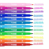 TWINTONE Dual - tip markers 12 - pack - Rainbow - 2 - Tombow - Tidformera