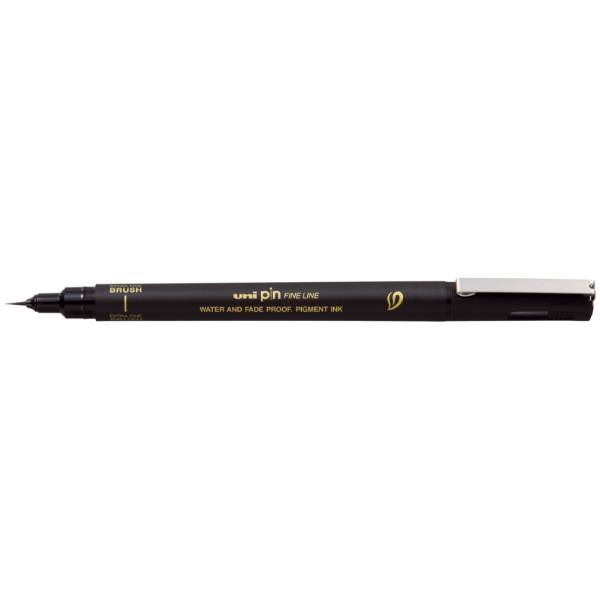 Uni Pin Brush Pen Black - Extra fine - 1 - Uni Mitsubishi Pencil - Tidformera