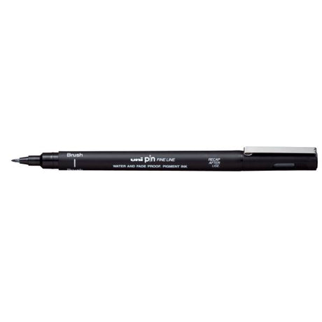 Uni Pin Brush Pen Black - 1 - Uni Mitsubishi Pencil - Tidformera