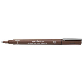 Uni Pin Brush Pen Sepia - 1 - Uni Mitsubishi Pencil - Tidformera