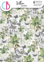 Vellum Paper A4 - Cabinet of Curiosities - 6 - pack - 1 - Ciao Bella - Tidformera