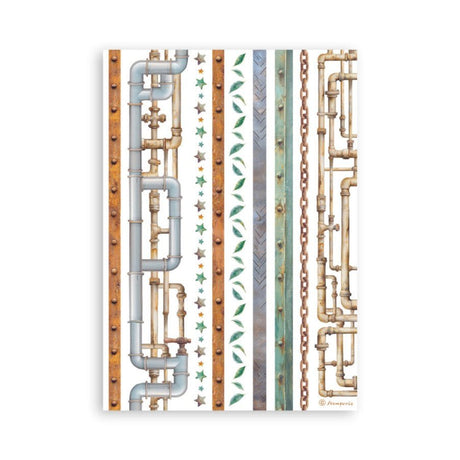Washi pad - A New Beginning - 4 - Stamperia - Tidformera