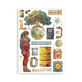 Washi pad - A New Beginning - 2 - Stamperia - Tidformera