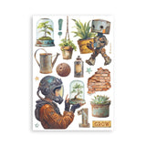 Washi pad - A New Beginning - 8 - Stamperia - Tidformera