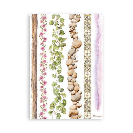 Washi pad - All Around - 8 - Stamperia - Tidformera