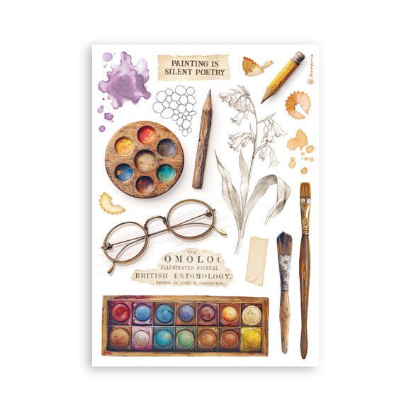 Washi pad - All Around - 4 - Stamperia - Tidformera