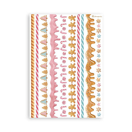 Washi pad - Candy Christmas - 8 - Stamperia - Tidformera