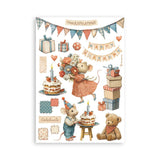 Washi pad - Family - 5 - Stamperia - Tidformera