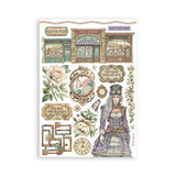 Washi pad - Gardens of time - 5 - Stamperia - Tidformera