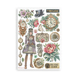 Washi pad - Gardens of time - 2 - Stamperia - Tidformera