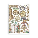 Washi pad - Gardens of time - 6 - Stamperia - Tidformera