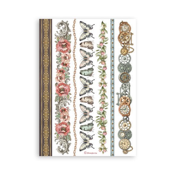 Washi pad - Gardens of time - 8 - Stamperia - Tidformera