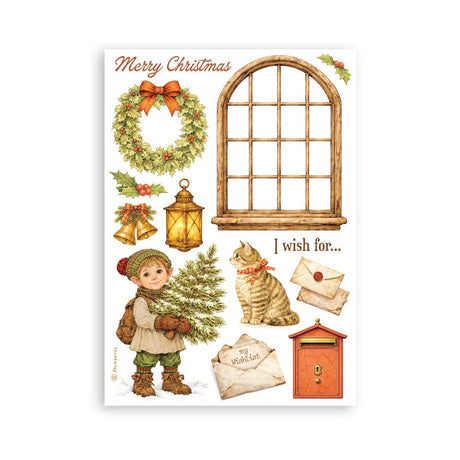 Washi pad - Silent Night - 4 - Stamperia - Tidformera