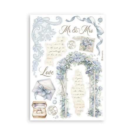 Washi pad - Timeless - 6 - Stamperia - Tidformera