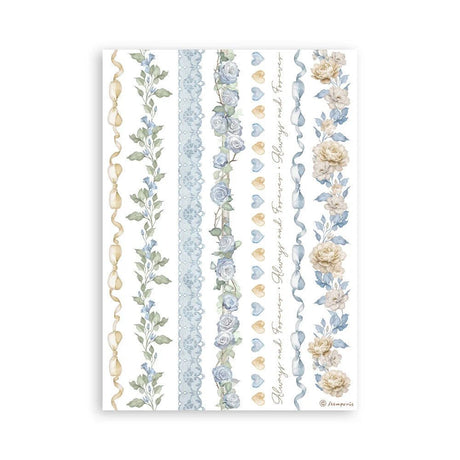 Washi pad - Timeless - 4 - Stamperia - Tidformera