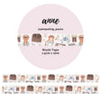 Washi tape 15 mm - Penpaling Paula - Anne - 1 - Penpaling Paula - Tidformera