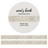 Washi tape 15 mm - Penpaling Paula - Anne's Book - 1 - Penpaling Paula - Tidformera