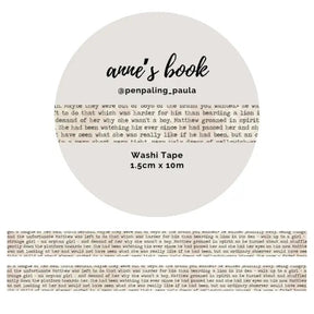 Washi tape 15 mm - Penpaling Paula - Anne's Book - 1 - Penpaling Paula - Tidformera