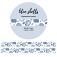 Washi tape 15 mm - Penpaling Paula - Blue Shells - 1 - Penpaling Paula - Tidformera
