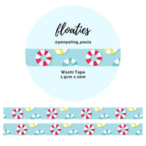 Washi tape 15 mm - Penpaling Paula - Floaties - 1 - Penpaling Paula - Tidformera