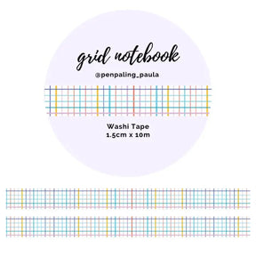 Washi tape 15 mm - Penpaling Paula - Grid Notebook - 1 - Penpaling Paula - Tidformera