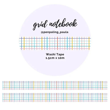 Washi tape 15 mm - Penpaling Paula - Grid Notebook - 1 - Penpaling Paula - Tidformera