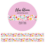 Washi tape 15 mm - Penpaling Paula - Lilac Bloom - 1 - Penpaling Paula - Tidformera