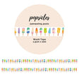 Washi tape 15 mm - Penpaling Paula - Popsicles - 1 - Penpaling Paula - Tidformera