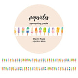 Washi tape 15 mm - Penpaling Paula - Popsicles - 1 - Penpaling Paula - Tidformera