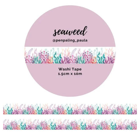 Washi tape 15 mm - Penpaling Paula - Seaweed - 1 - Penpaling Paula - Tidformera