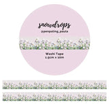 Washi tape 15 mm - Penpaling Paula - Snowdrops - 1 - Penpaling Paula - Tidformera