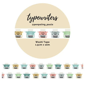 Washi tape 15 mm - Penpaling Paula - Typewriters - 1 - Penpaling Paula - Tidformera
