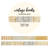 Washi tape 15 mm - Penpaling Paula - Vintage Books - 1 - Penpaling Paula - Tidformera