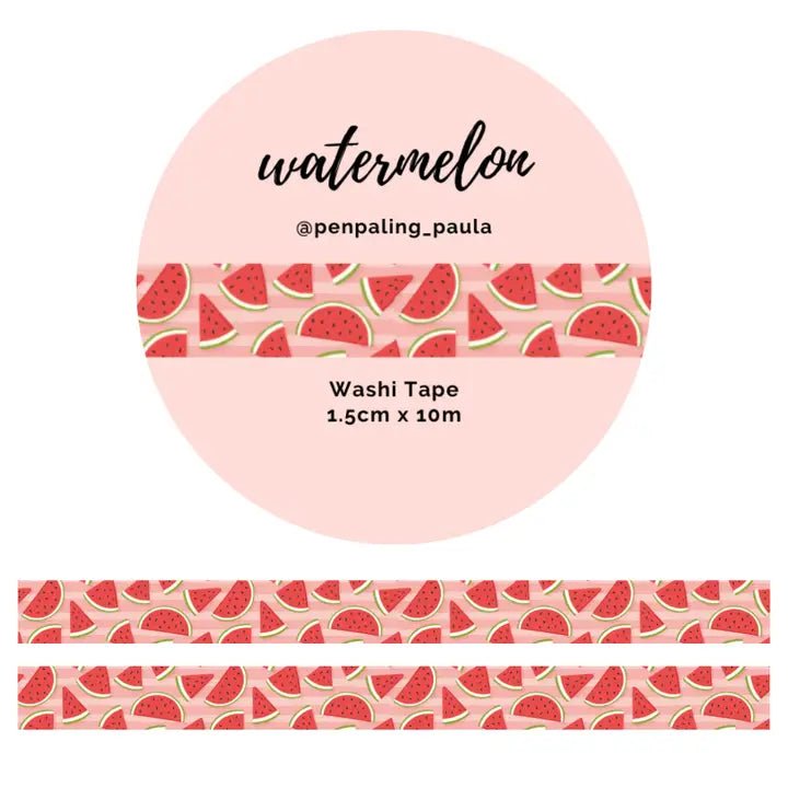 Washi tape 15 mm - Penpaling Paula - Watermelon - 1 - Penpaling Paula - Tidformera