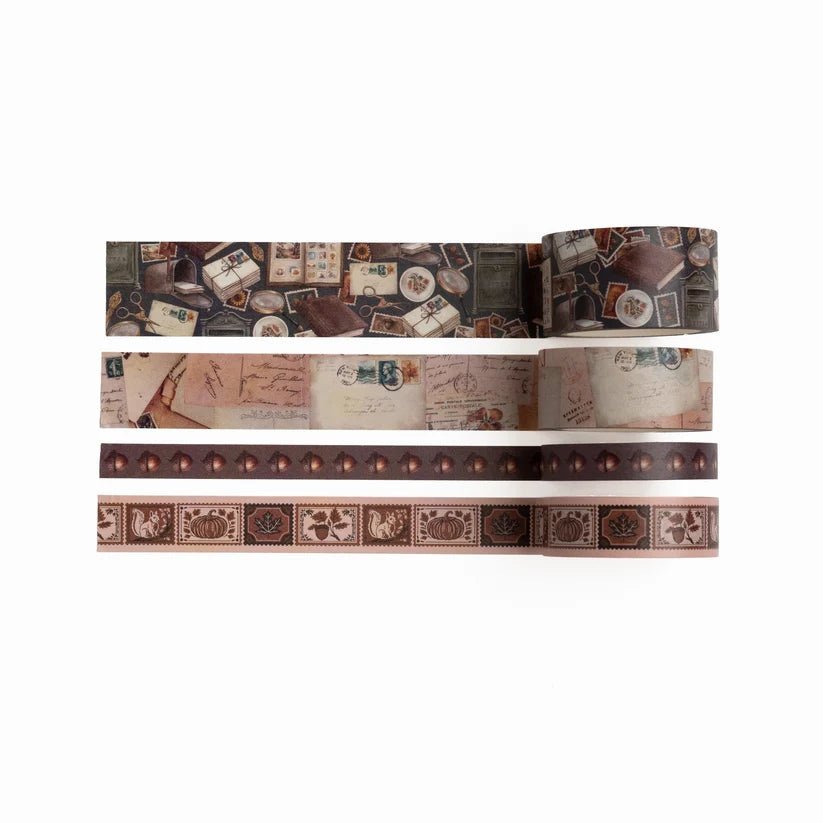Washi tape - 4-pack - Stamp Collector - 5 - Archer & Olive - Tidformera