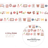 Washi tape 49 Cozy home - 1 - Cherry Rabbit - Tidformera